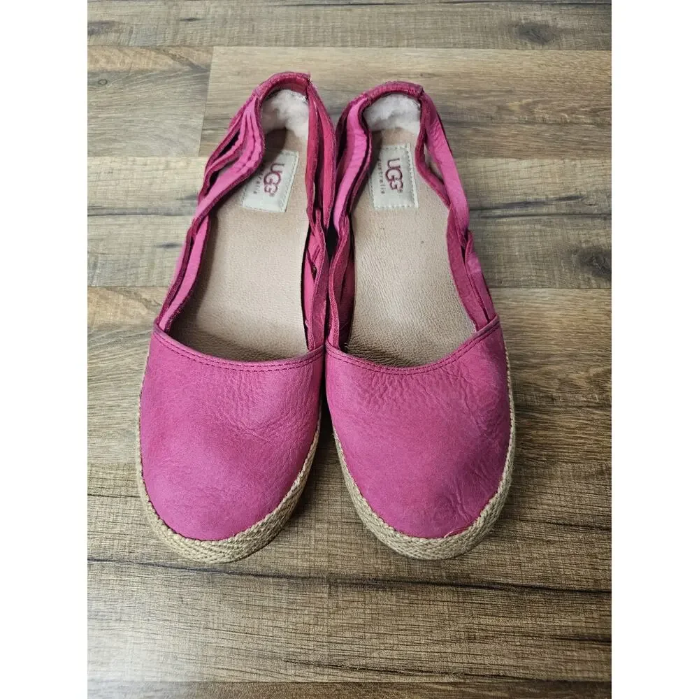 UGG Australia Fuschia Cicily‎ Espadrille Women's Size 7 Comfort Casual